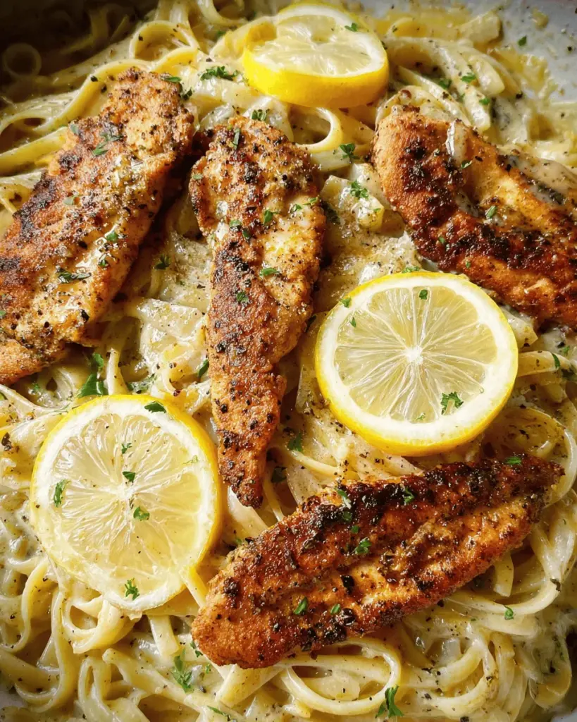 Lemon Pepper Chicken Alfredo (One-Pan)
