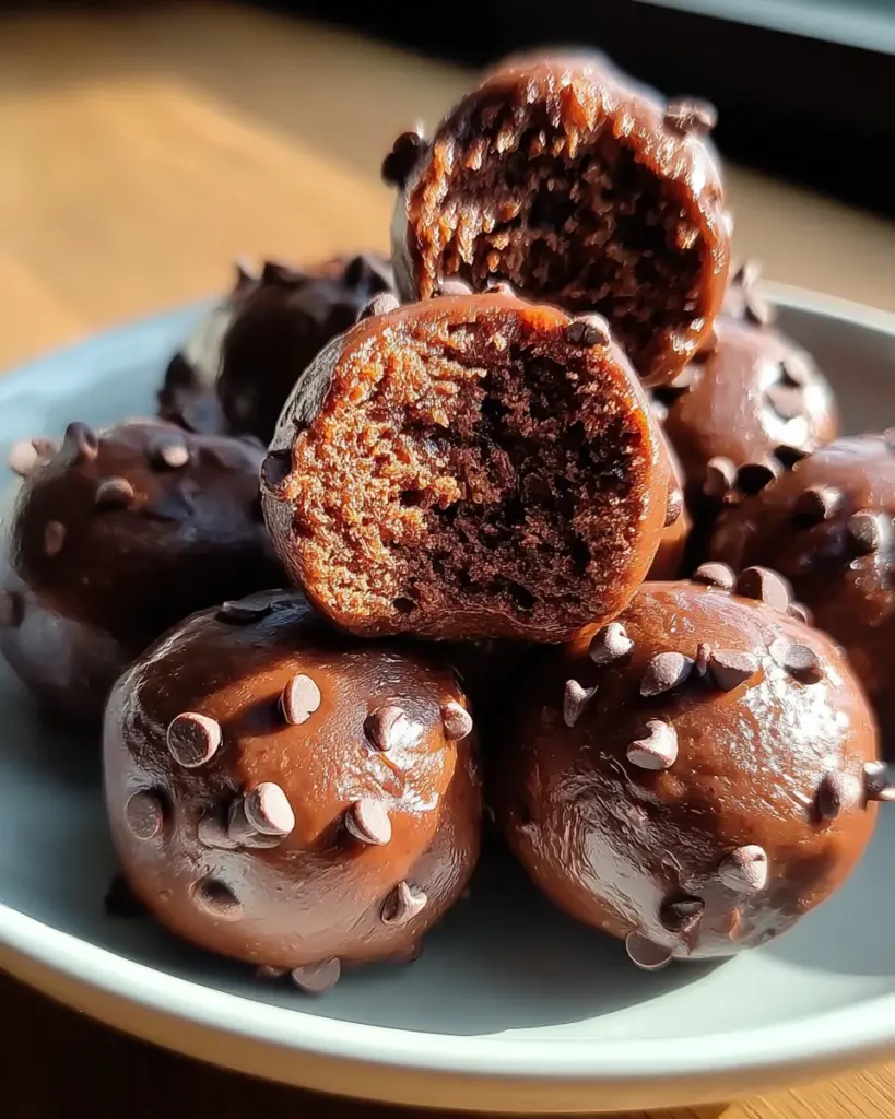 No-Bake Cottage Cheese Brownie Batter Protein Bites