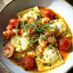 Ravioli in Crayfish Tomato Sauce