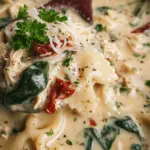 Slow Cooker White Lasagna Soup