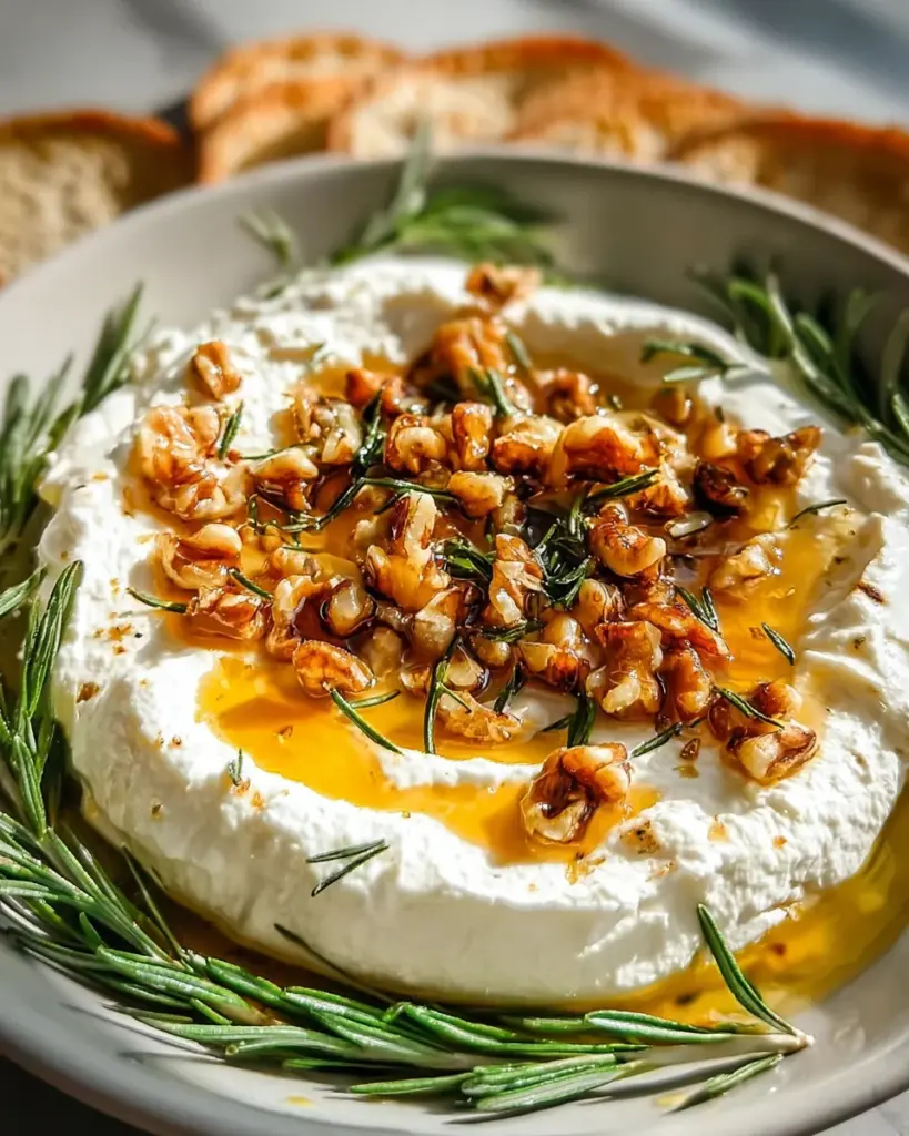 Spicy Ricotta Dip with Hot Honey