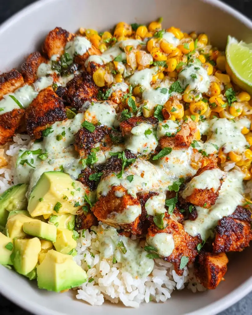 Street Corn Chicken Bowls