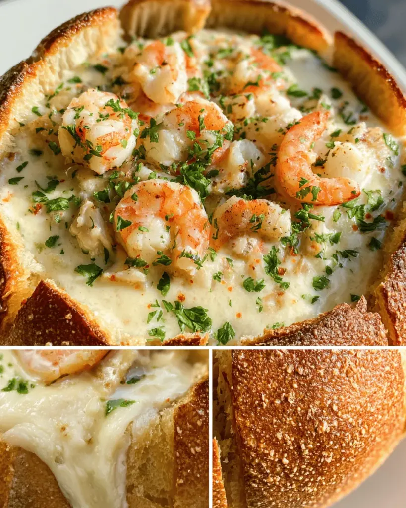 Stuffed Seafood Bread Bowl