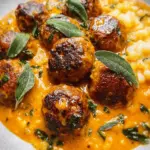 Turkey Meatballs in Pumpkin Sage Sauce