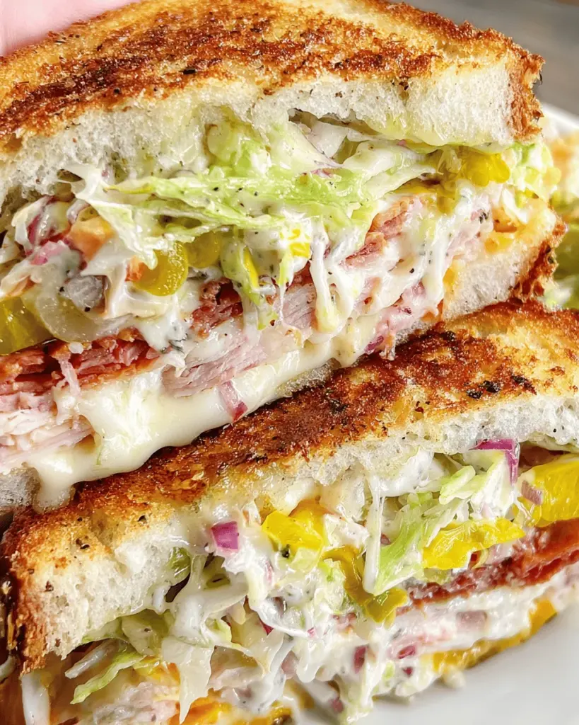 Viral Grinder Grilled Cheese Sandwich