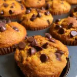 3 Ingredient Chocolate Chip Pumpkin Muffins