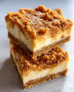 Butterscotch Graham Cracker Cheesecake Bars
