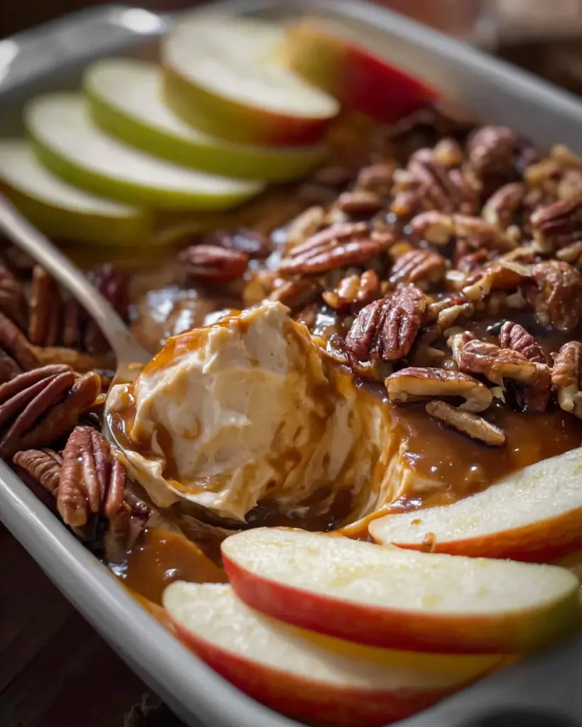 Caramel apple cheesecake dip recipe