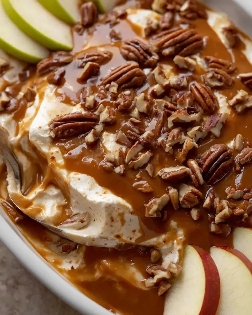 Caramel apple cheesecake dip recipe