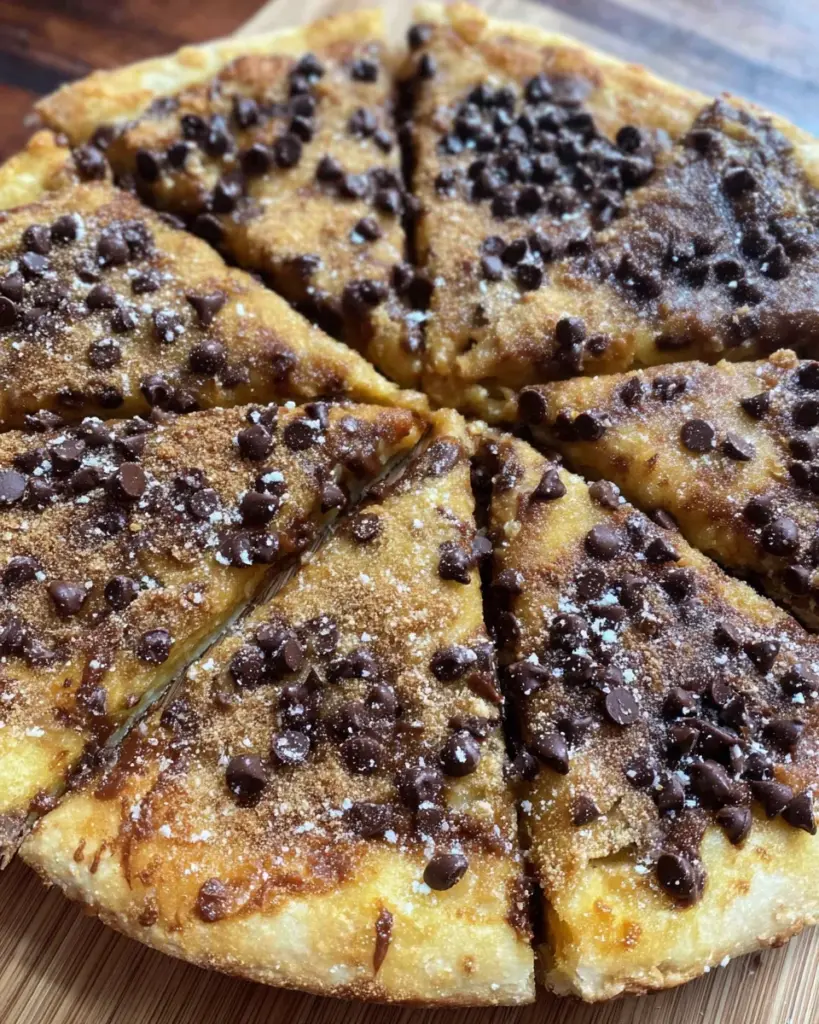 Chocolate Chip Dessert Pizza