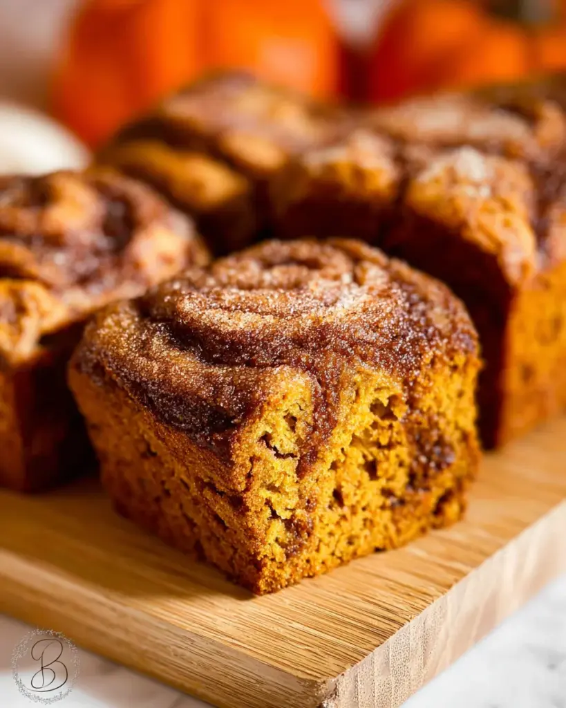 Cinnamon Swirl Pumpkin Bread Mini Loaves