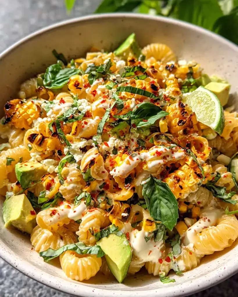 Creamy Street Corn Pasta Salad