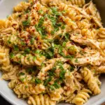 Crockpot Garlic Parmesan Chicken Pasta
