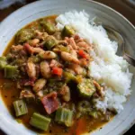 Crockpot Speckled Butter Beans and Okra Stew