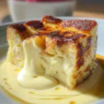 Custard Bread Pudding with Vanilla Sauce