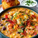 Easy Creamy Seafood and Shrimp Chili