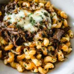 Hearty French Onion Pasta with Braised Beef & Caramelized Onions