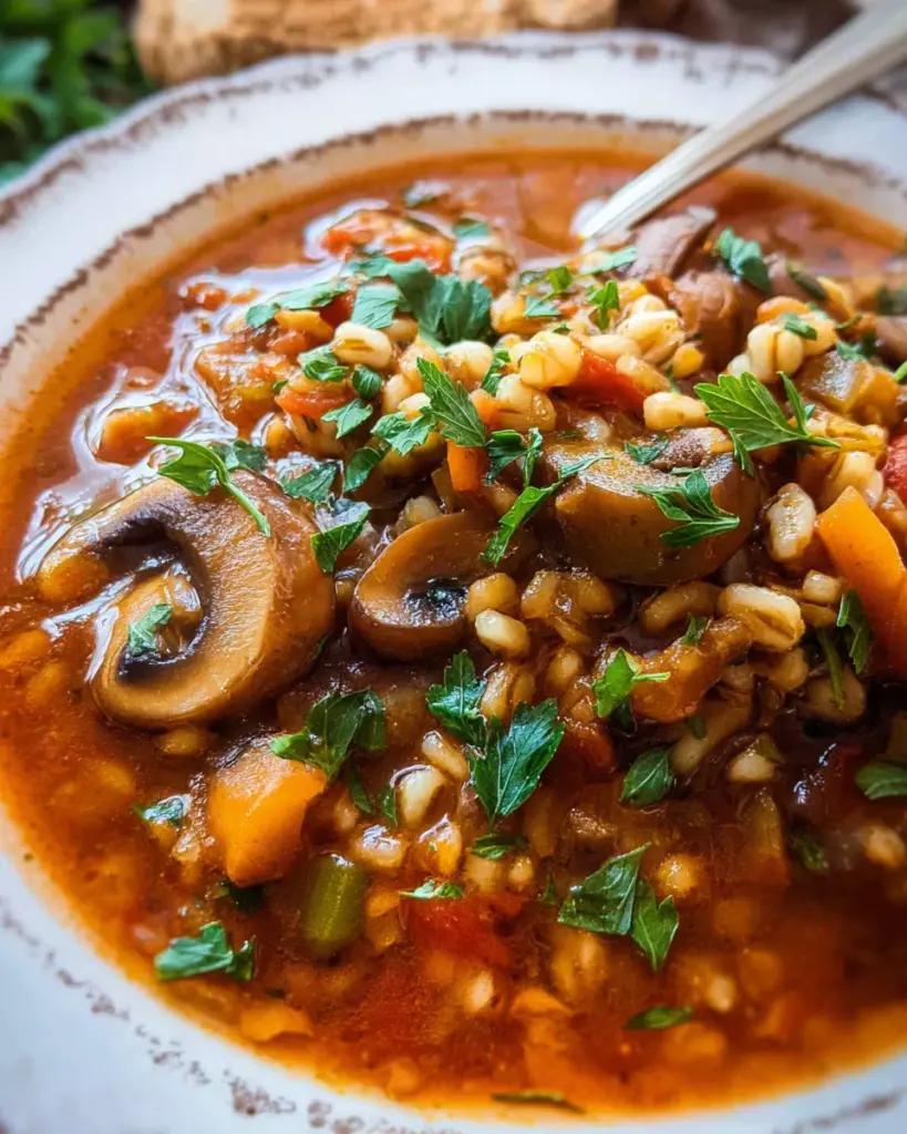 Mushroom Barley Soup
