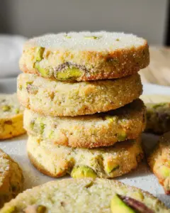 Pistachio Shortbread Cookies