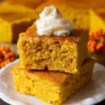 Pumpkin Cornbread {with Cinnamon Honey Butter}