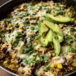 Salsa Verde Chicken & Rice Skillet