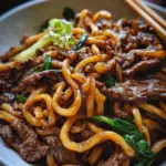 Simple Black Pepper Beef Udon