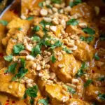 Slow Cooker Thai Peanut Chicken | Low Carb