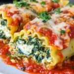 Spinach Lasagna Roll Ups
