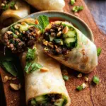 20 Minute Thai Basil Beef Rolls