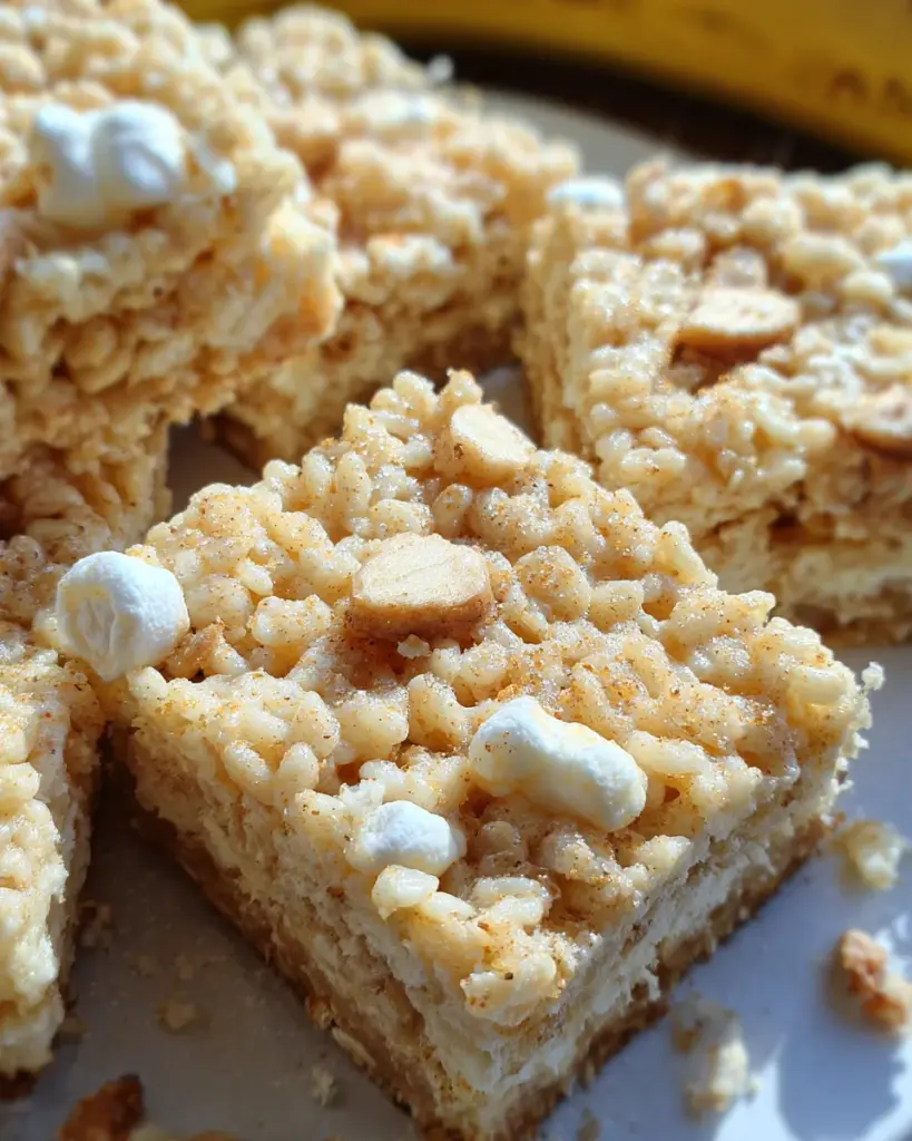 Banana Pudding Rice Krispie Treats