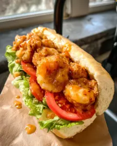 Bang Bang Shrimp Po’ Boy Sandwich