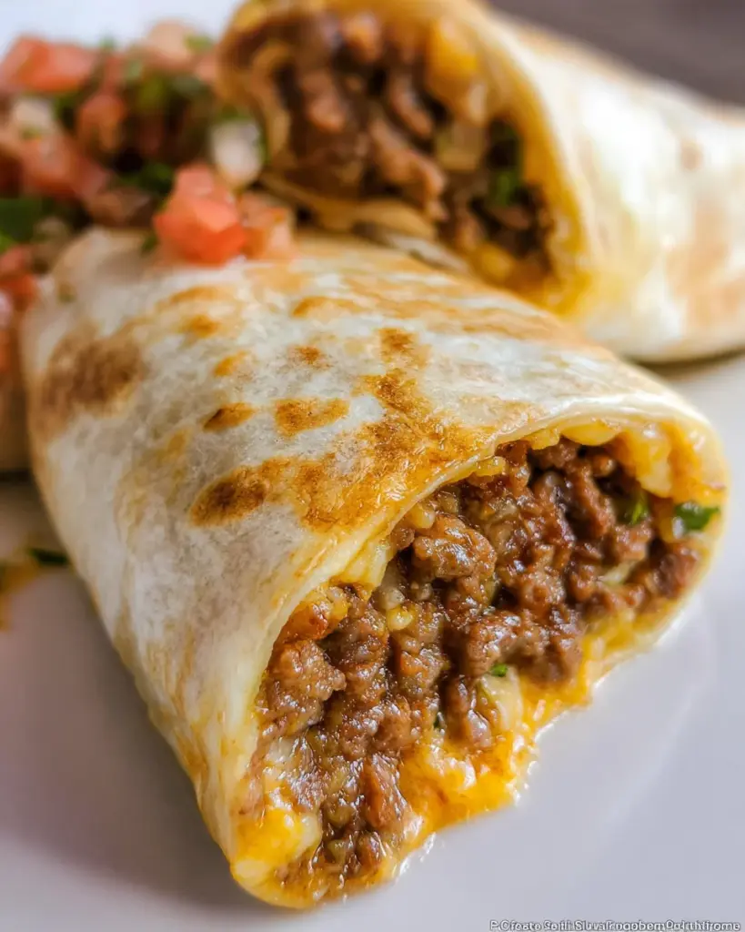 Beef and Cheese Burritos