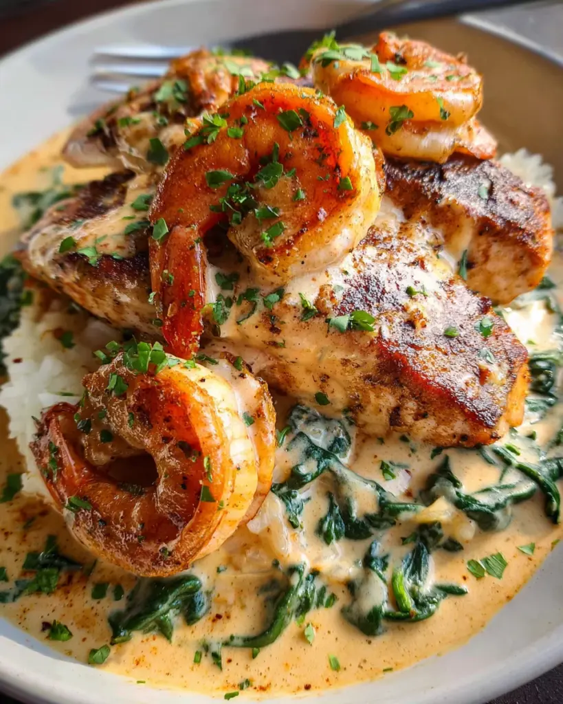 Cajun Salmon and Shrimp