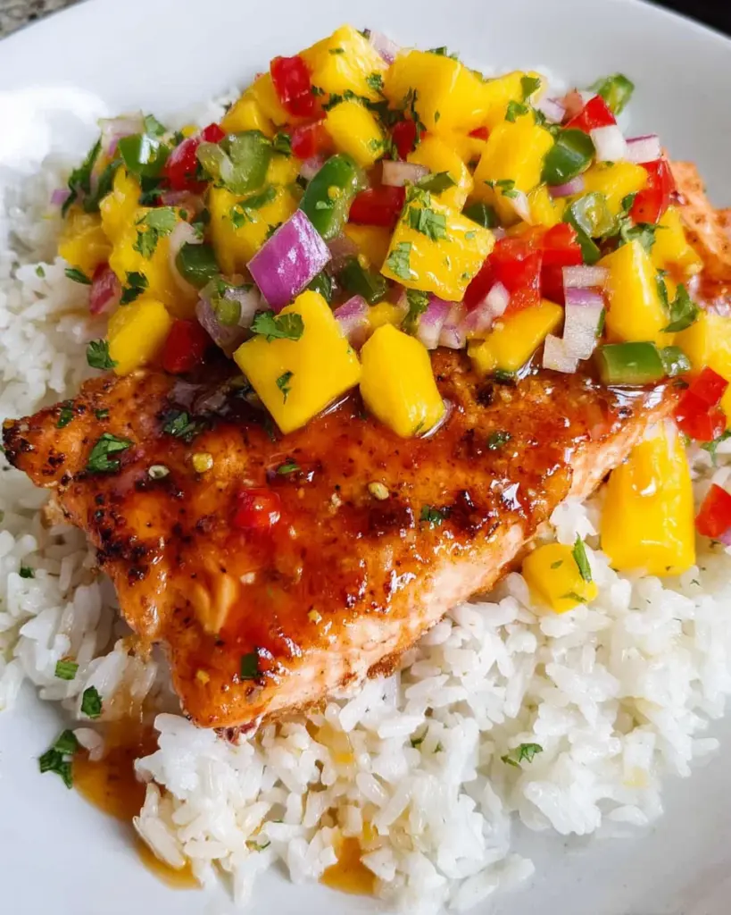 Chili Lime Salmon with Mango Salsa