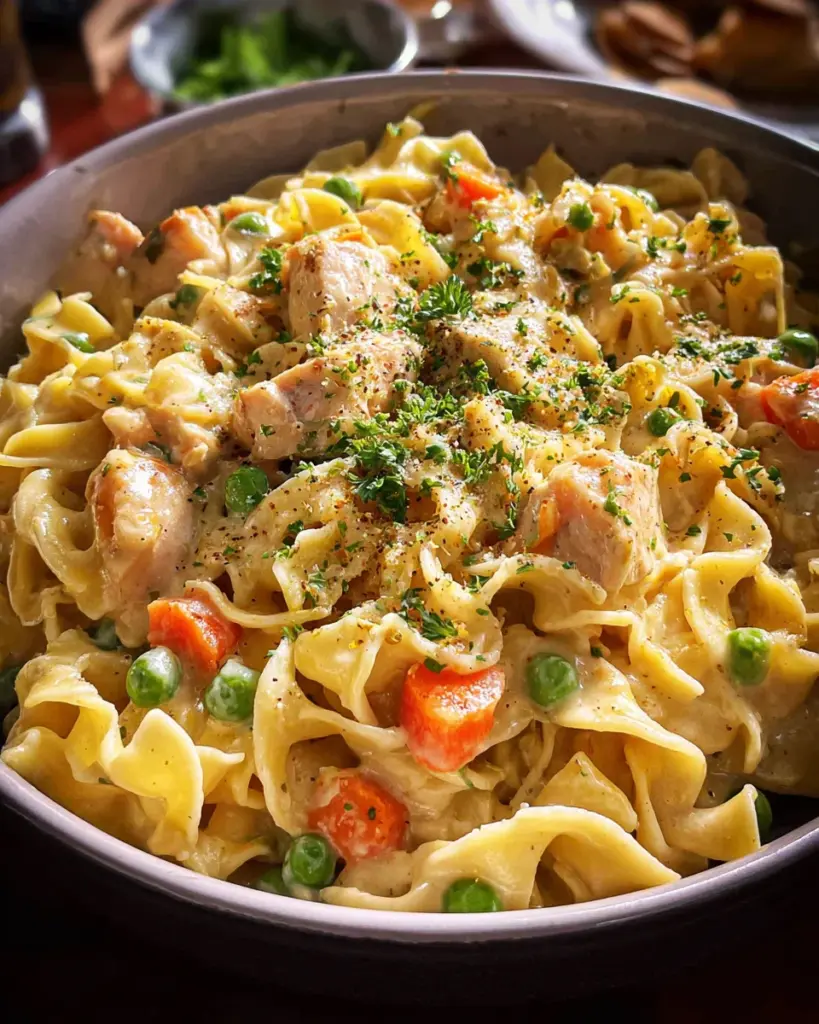 Creamy Chicken Pot Pie Pasta