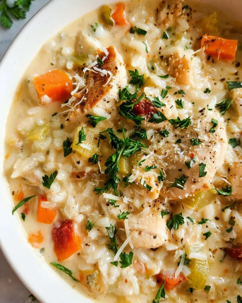 Creamy Chicken and Rice Soup