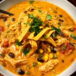 Crock Pot Creamy Chicken Tortilla Soup