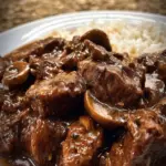 Crockpot Beef Tips & Gravy