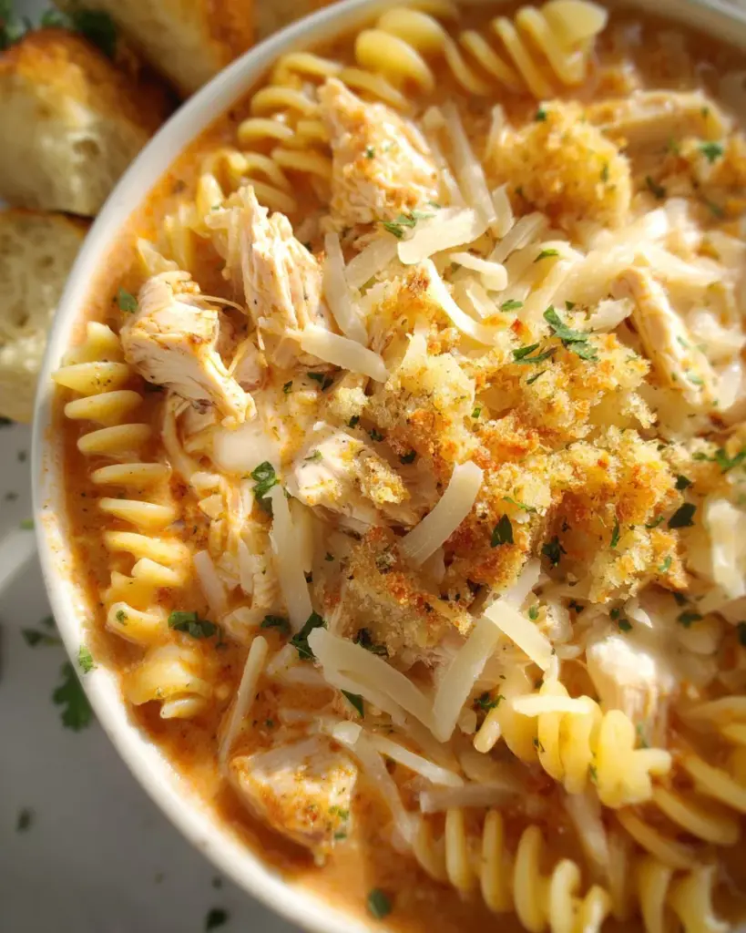 Crockpot Chicken Parmesan Soup Recipe