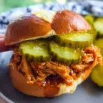 Crockpot Hot Honey Chicken Sandwich