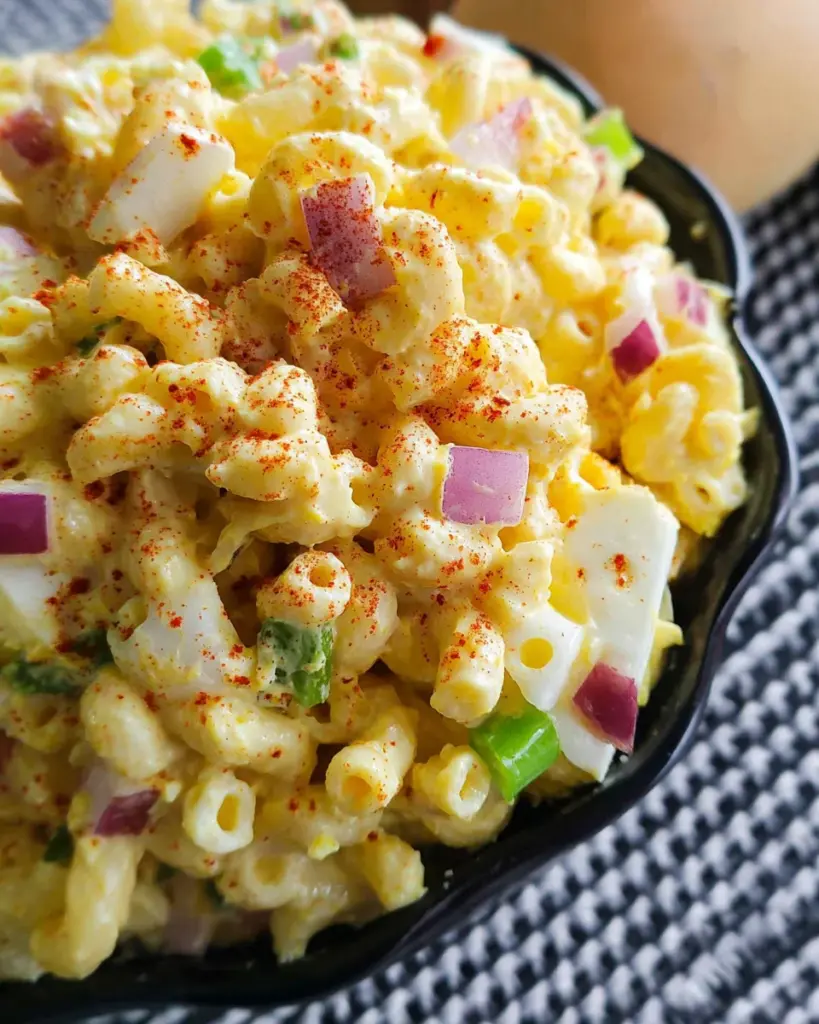 Deviled Egg Macaroni Salad