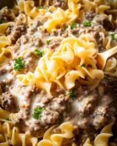 Easy Ground Beef Stroganoff