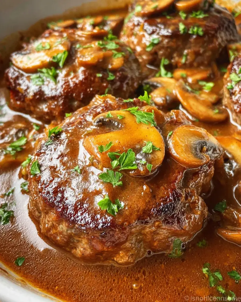 Easy Salisbury Steak Recipe with Mushroom Gravy