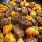 Garlic Butter Steak Bites & Potatoes