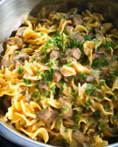 Instant Pot Beef Stroganoff