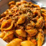 One Pot Creamy Beef Pasta
