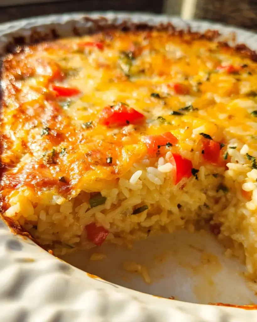 Pepper Jack Rice Bake