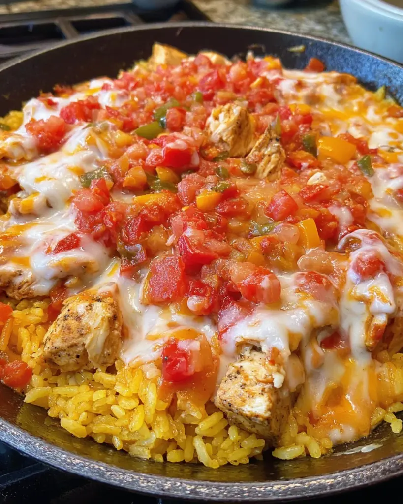 Queso Salsa Chicken & Rice