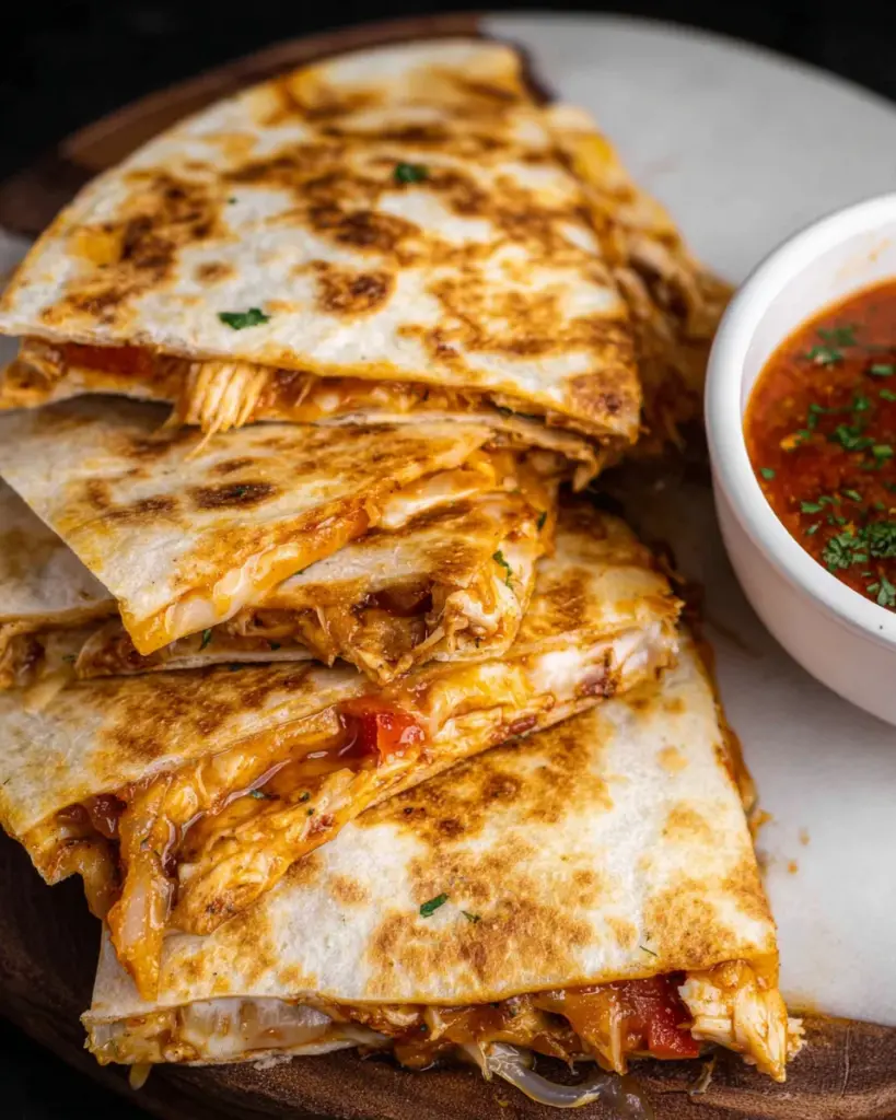 Shredded Chicken Quesadillas