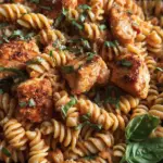 Tomato Basil Salmon Pasta